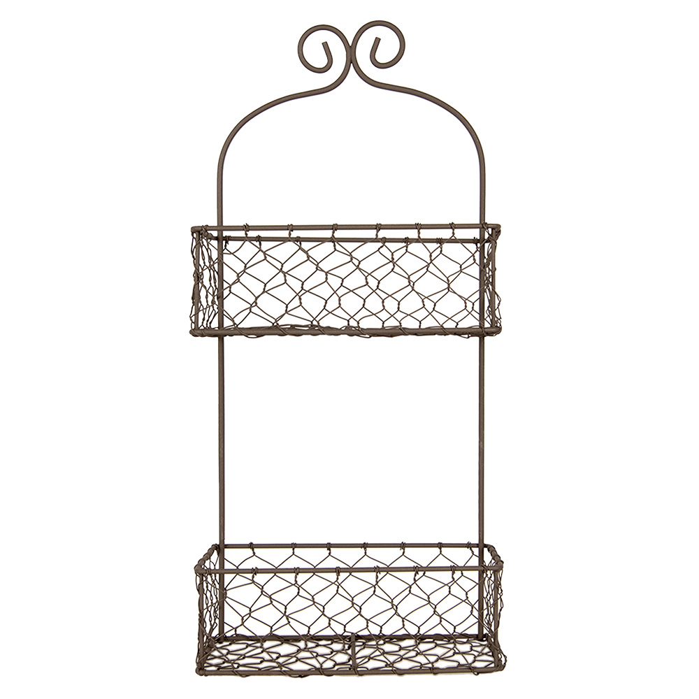 Rek met manden 20x12x45 cm
