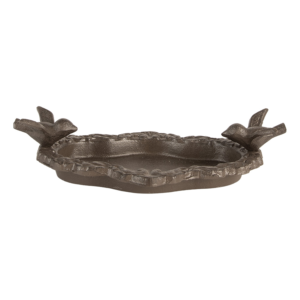 [6Y5743] Abbeveratoio per uccelli Marrone 24x13x6 cm