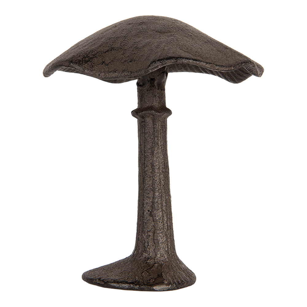 [6Y5744] Décoration Champignon Marron 12x11x14 cm