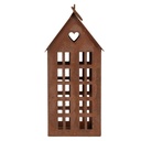 Dekoration Haus Braun 13x11x30 cm