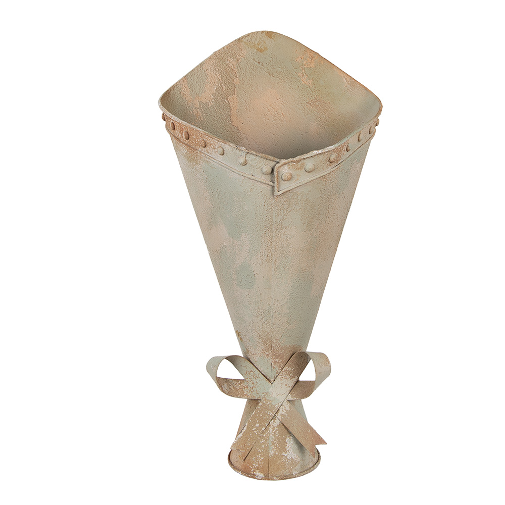 Decoratie bloempot 25x21x50 cm
