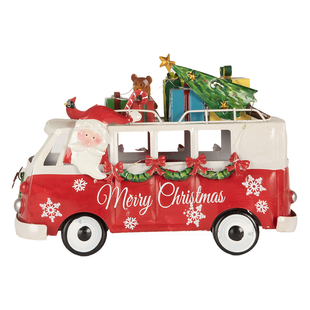 Model bus met LED 31x15x21 cm / 2xAA
