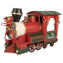 Décoration de Noël Locomotive Rouge Vert 35x16x22 cm