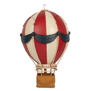 Dekoration Heißluftballon Rot Weiß Ø 26x42 cm