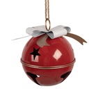 Decorazione Campana Rosso Bianco Ø 25x30 cm