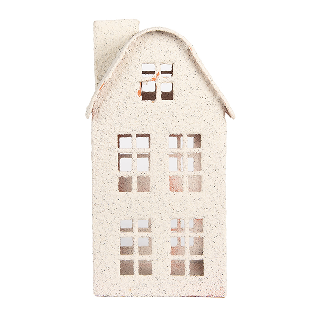 [6Y5935] Decoration House Beige 14x14x26 cm
