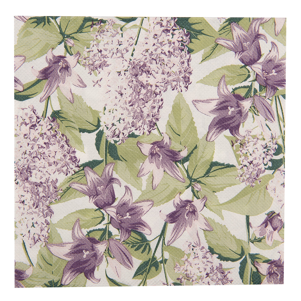 [73073] Tovaglioli di carta Bianco Viola 33x33 cm (20)