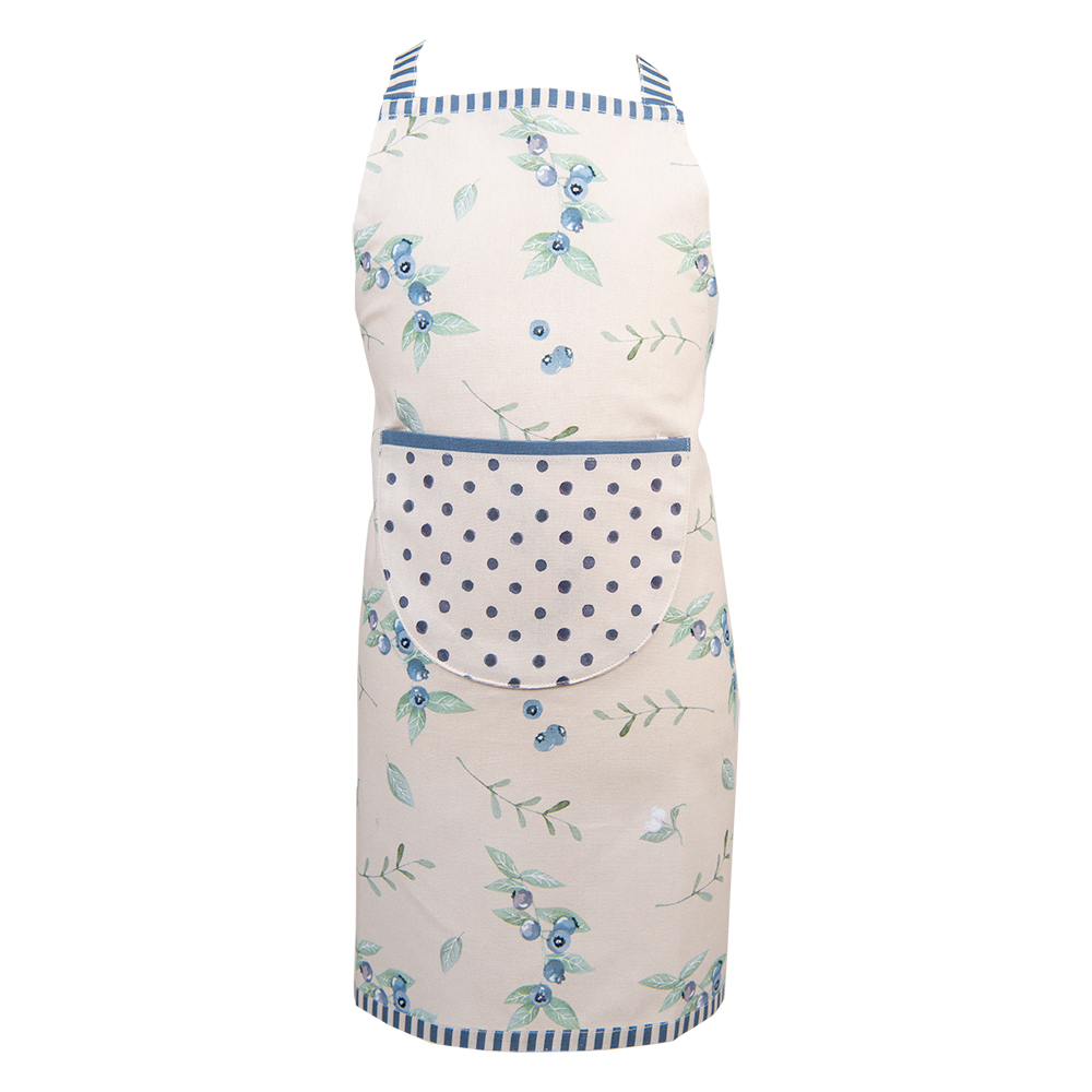 [BBF41K] Tablier enfant Beige Bleu 48x56 cm