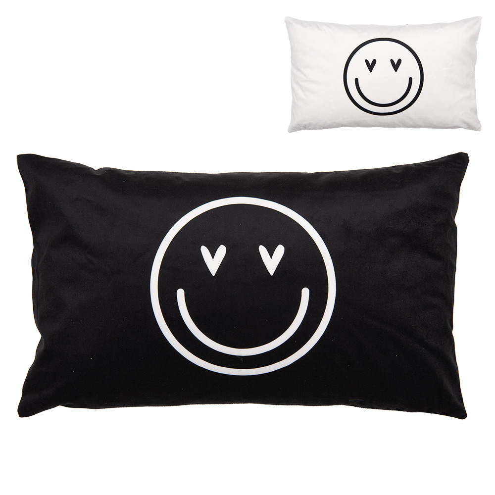 [BHS36-3] Cushion cover Black White 30x50 cm