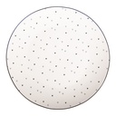 Crockery Breakfast Plates White Black Ø 20x2 cm