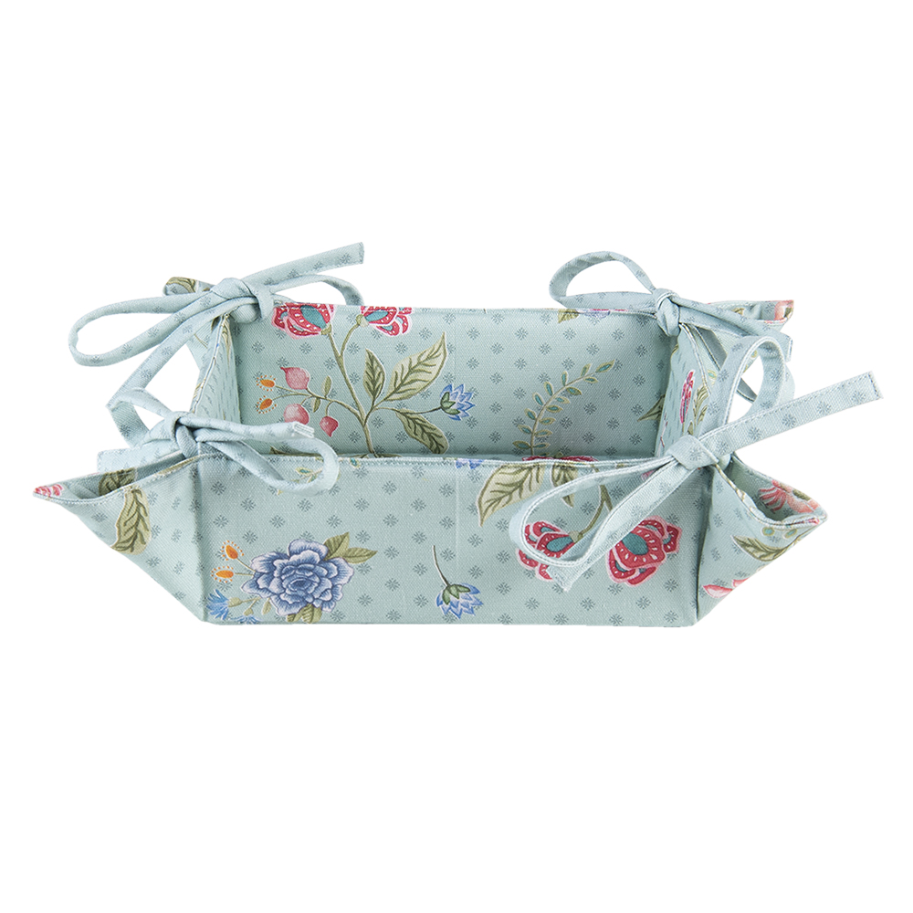 [BLW47] Cestino di Pane Blu, Verde 35x35x8 cm
