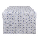 Runner da Tavola Beige, Blu 50x140 cm