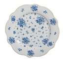 Crockery Breakfast Plates White Blue Ø 20x2 cm