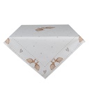 Nappe Beige Marron 100x100 cm