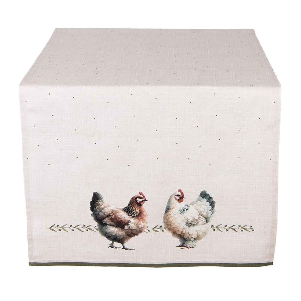[BYC64] Table Runner Beige Brown 50x140 cm