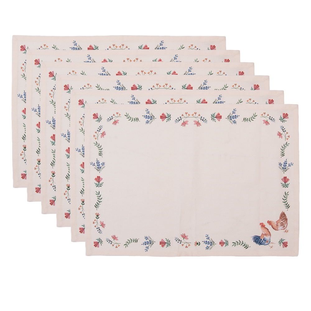 Placemat 6 stuks 48x33 cm SPL