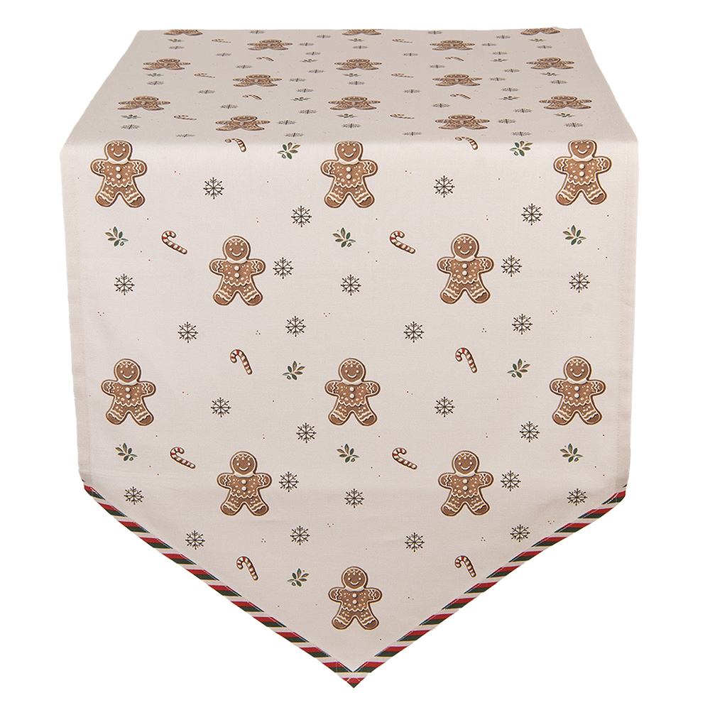 [CGM65] Runner da Tavola Beige Marrone 50x160 cm
