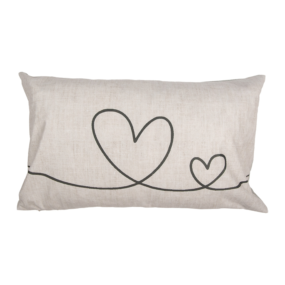 [CHS36] Kissenhülle Beige Grün 30x50 cm