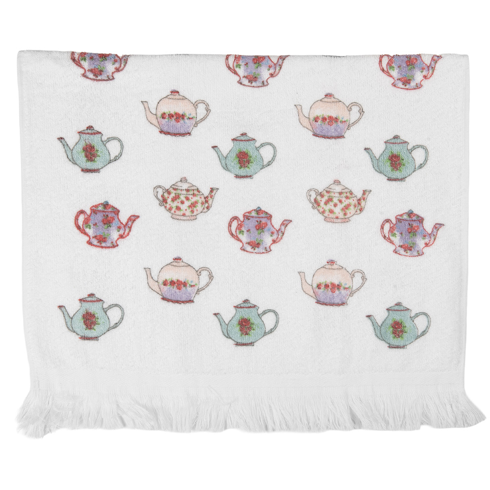 [CT035] Serviette d'invité Blanc Bleu 40x66 cm