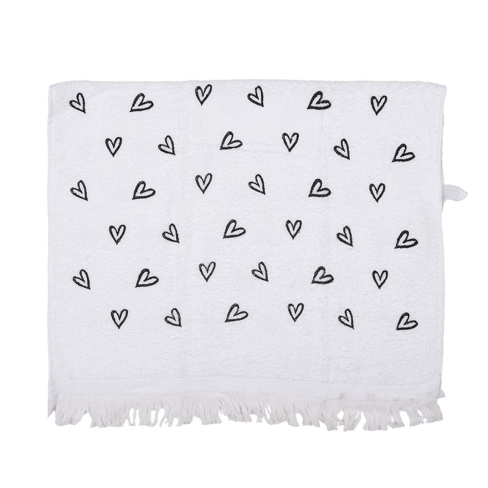 [CTLHS] Guest Towel White Black 40x66 cm