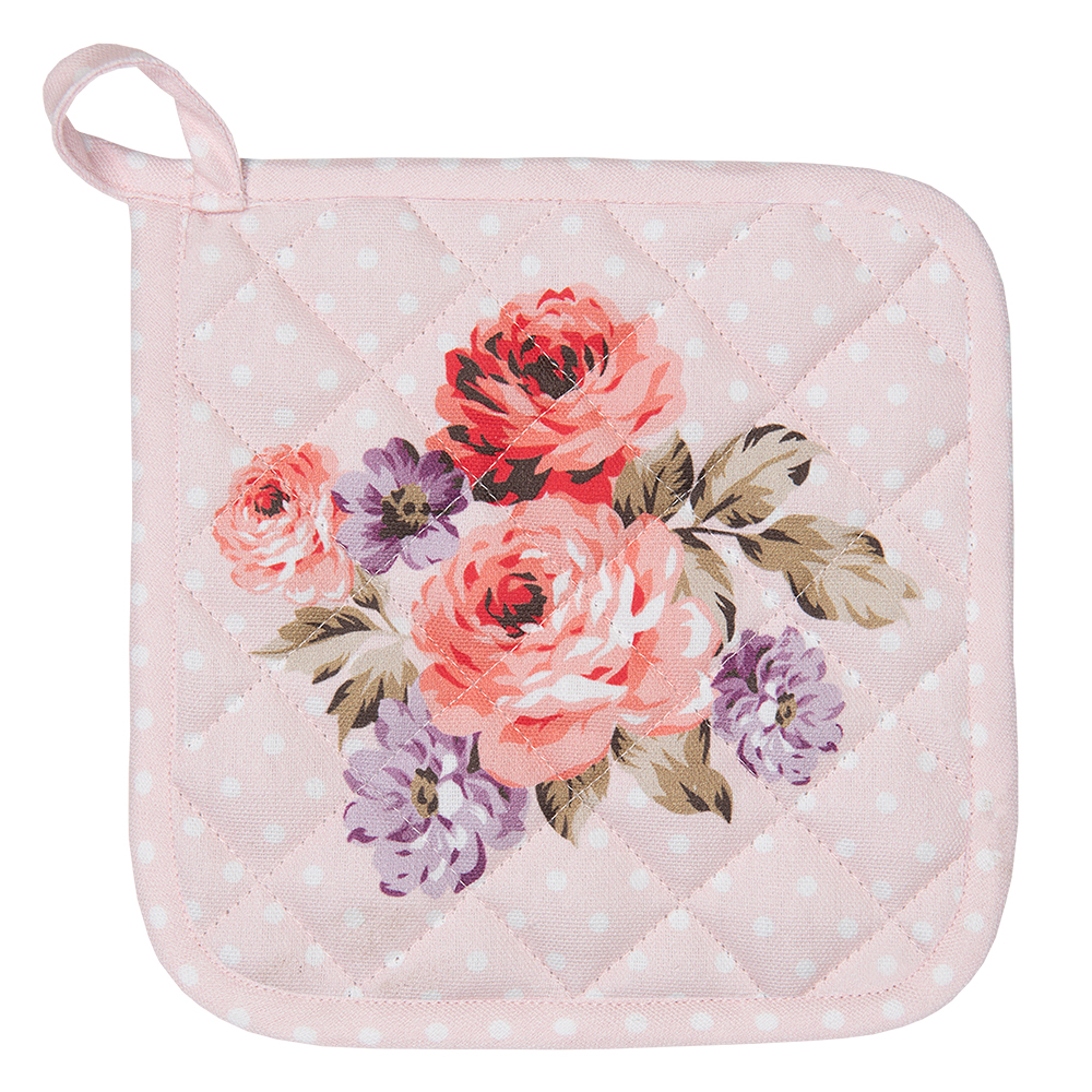[DTR45] Topflappen Rosa, Flieder 20x20 cm