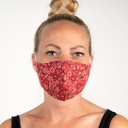 Maschera per il viso lavabile Rosso