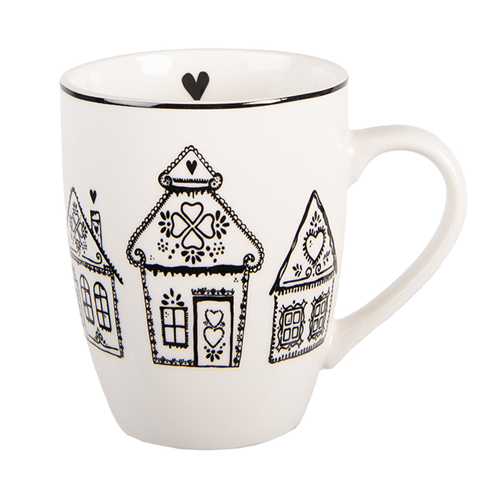 [GBBMU] Tasse Beige Noir 12x8x10 cm / 350 ml
