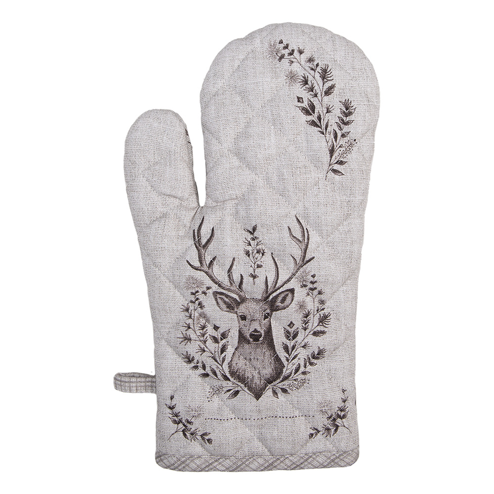 [GTW44] Gant de cuisine Beige Marron 18x30 cm