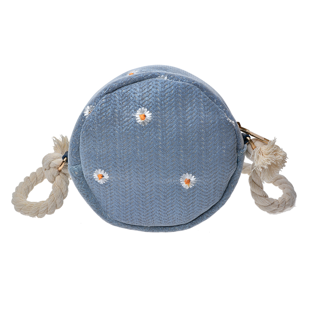 [JZBG0258BL] Handbag Women Blue Ø 15 cm