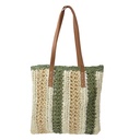 Dame Tasche Beige Grün 36x2x40 cm