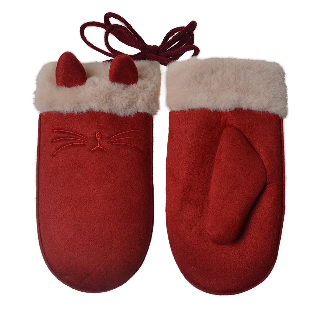 Wanten kind 10x20 cm rood