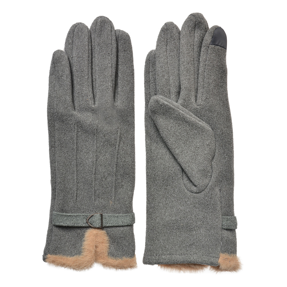 [JZGL0111G] Winter Gloves Grey 9x23 cm