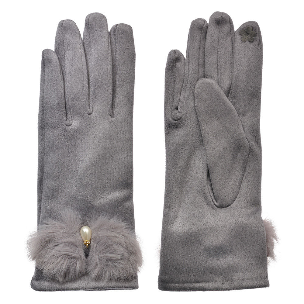 [JZGL0113G] Handschoenen 9x23 cm grijs