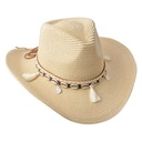 Hat Women Beige 58 cm