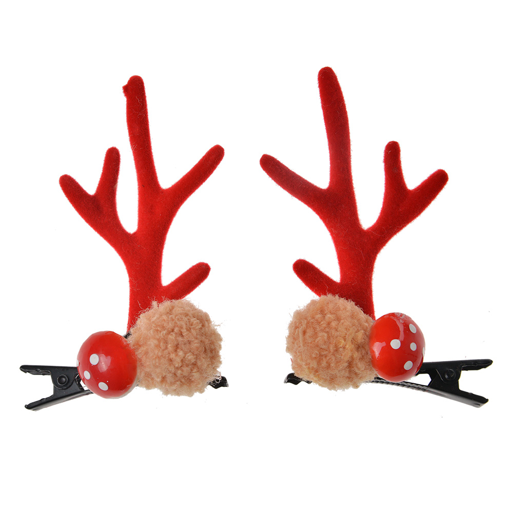 Haarspeld rood 5x2x7 cm (2)