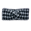 Stirnband 10x22 cm Schwarz Weiß