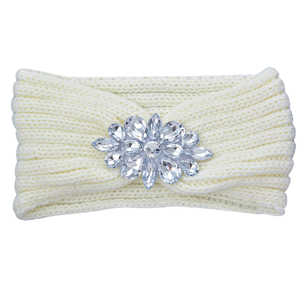 [JZHE0018W] Bande de cheveaux 10x22 cm Blanc