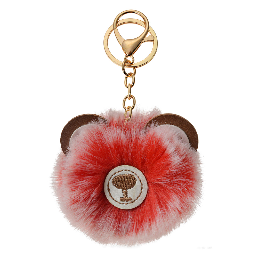 [JZKC0085] Sleutelhanger beer rood