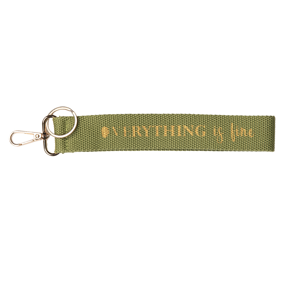 [JZKC0161] Sleutelhanger 3x1x20 cm groen