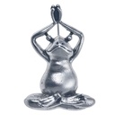 Broche kikker zilverkleurig