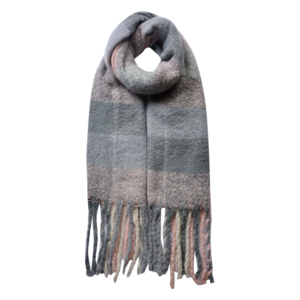 [JZSC0478P] Sjaal 50x180 cm roze