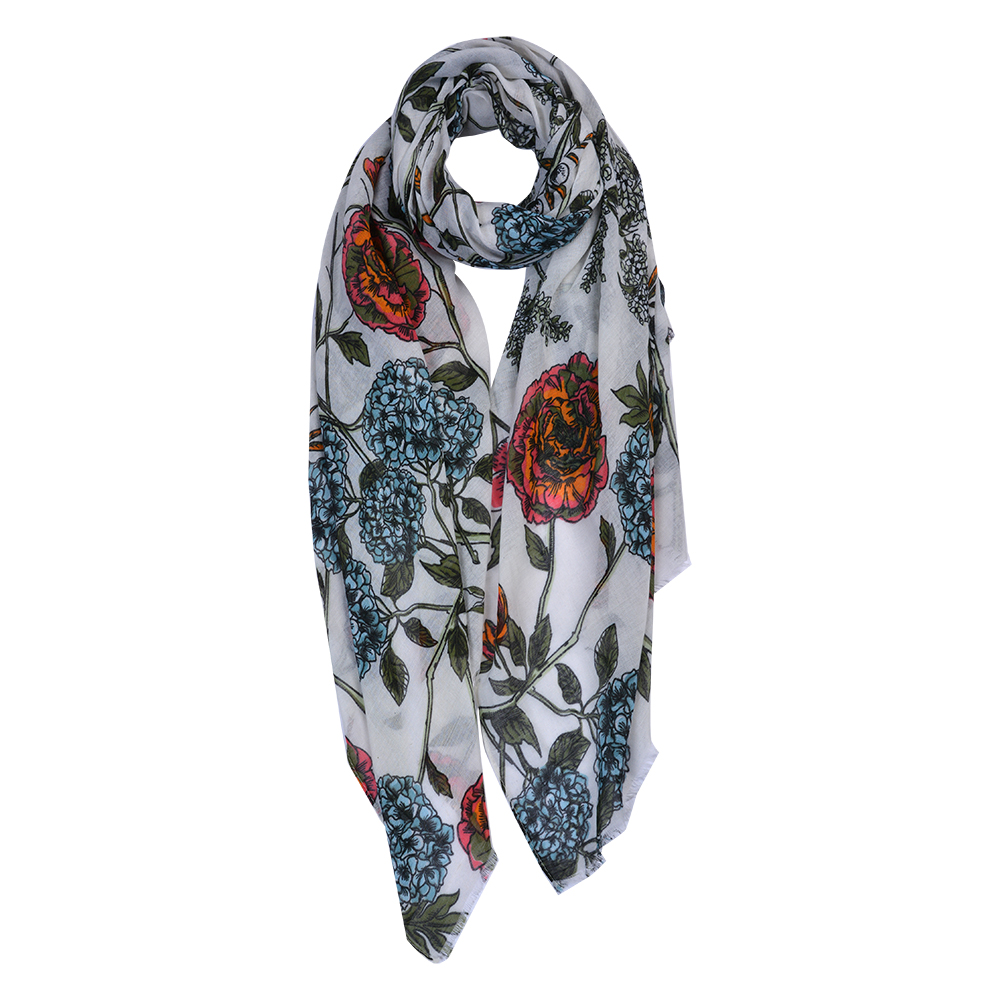 Sjaal 90x180 cm wit