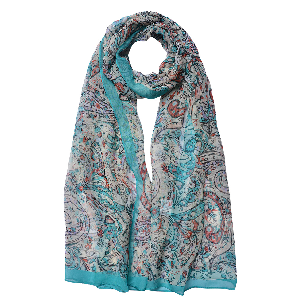 [JZSC0716GR] Sjaal 50x160 cm groen