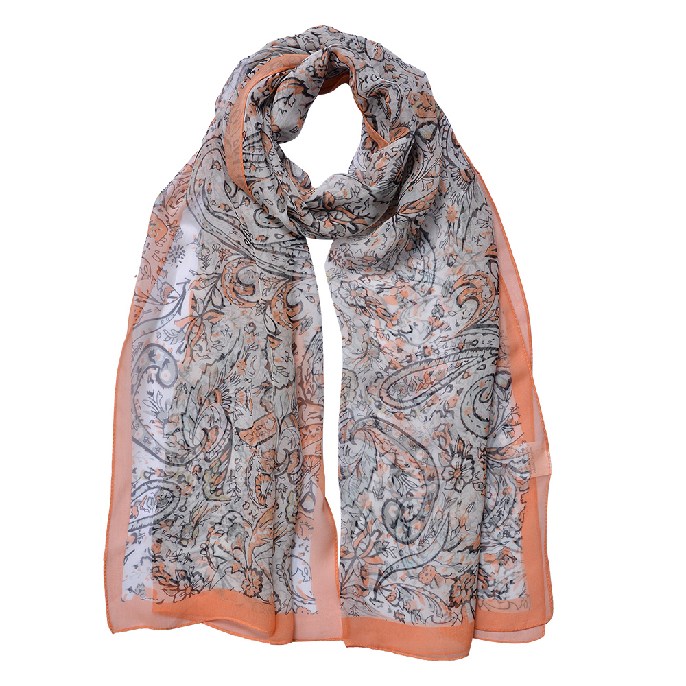 Sjaal 50x160 cm oranje