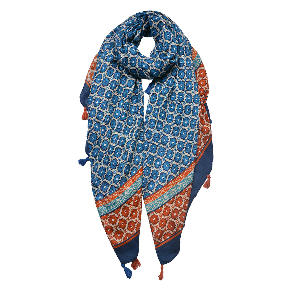 Sjaal 90x180 cm blauw