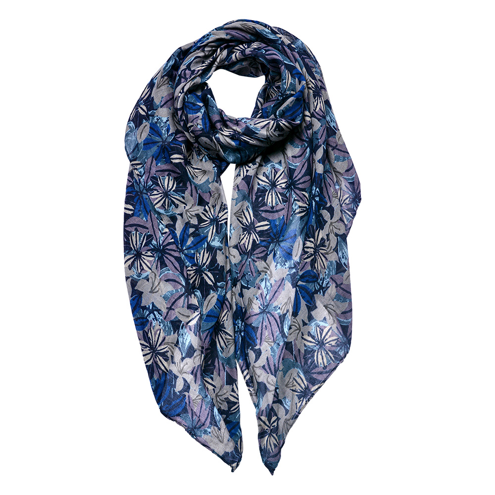 Sjaal 90x180 cm blauw