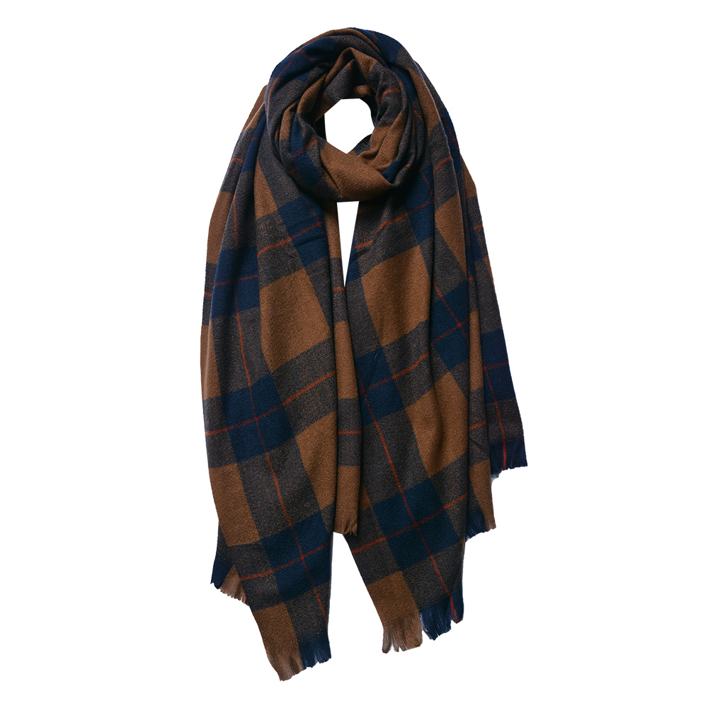 [JZSC0772DBL] Sjaal 70x180 cm blauw