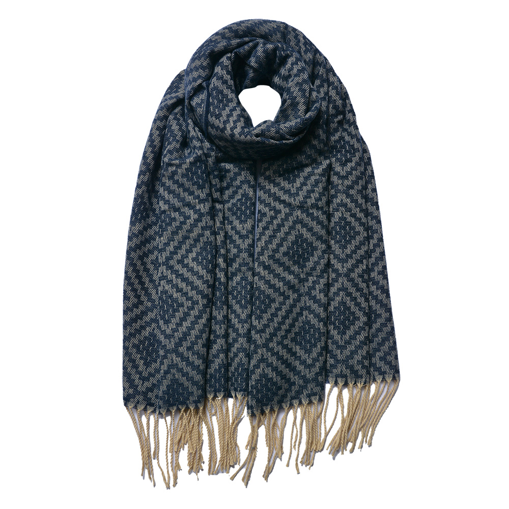 Sjaal 65x180 cm blauw
