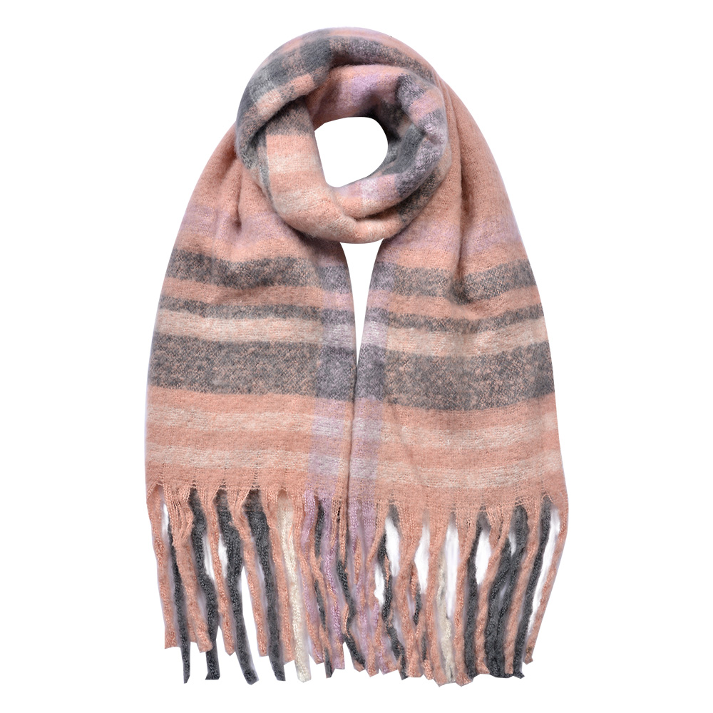 Sjaal 39x200 cm roze