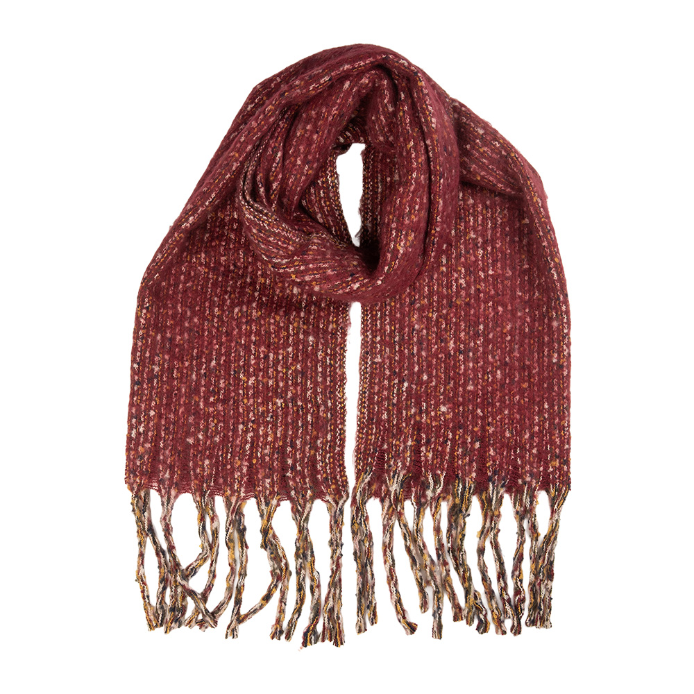 [JZSC0841R] Sjaal 50x210 cm rood